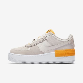 Nike Air Force 1 Shadow - Női Utcai Cipő - Szürke/Narancssárga/Fehér/Szürke